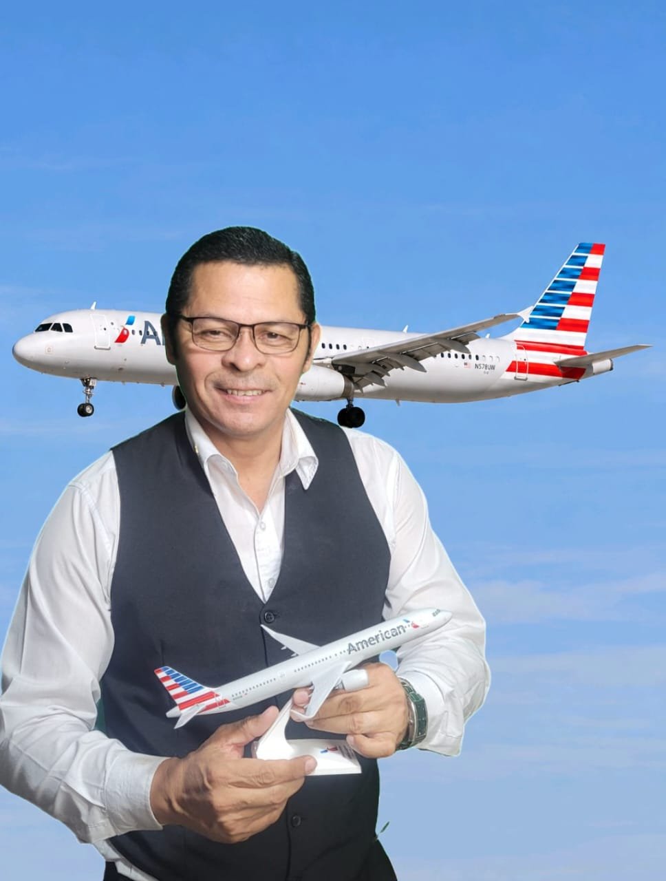 Modelo American Airlines de Aviones a escala de Costa Rica