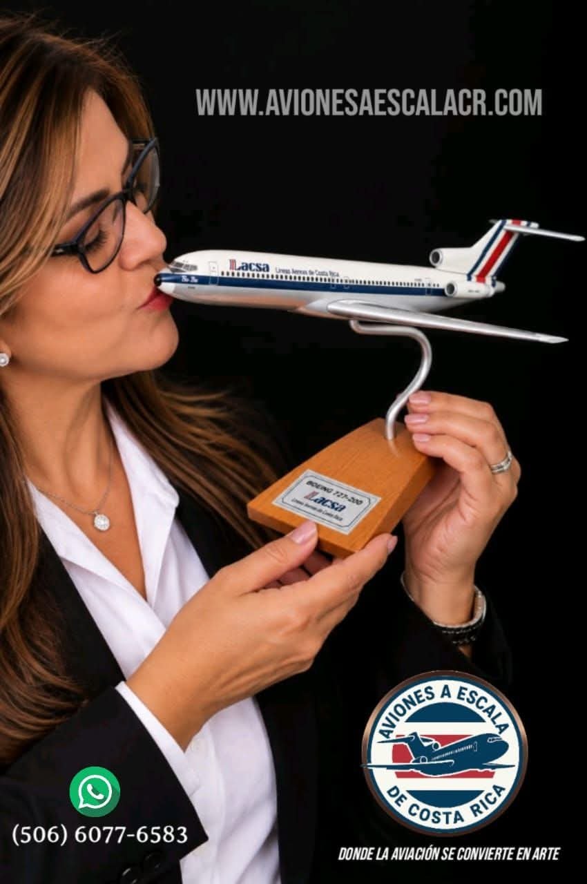 Modelo LACSA de Aviones a escala de Costa Rica